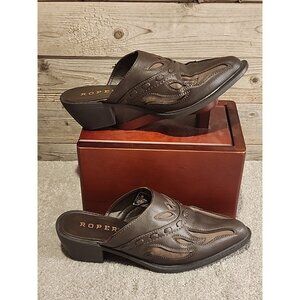Roper Brown Leather Flats